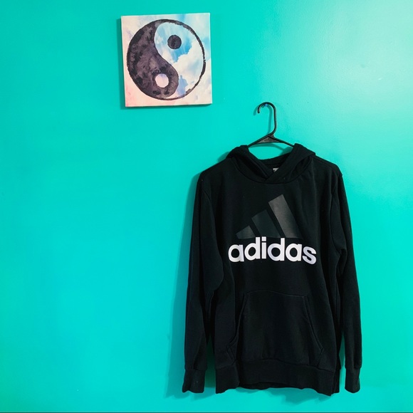 Black Adidas Hoodie - Picture 1 of 2